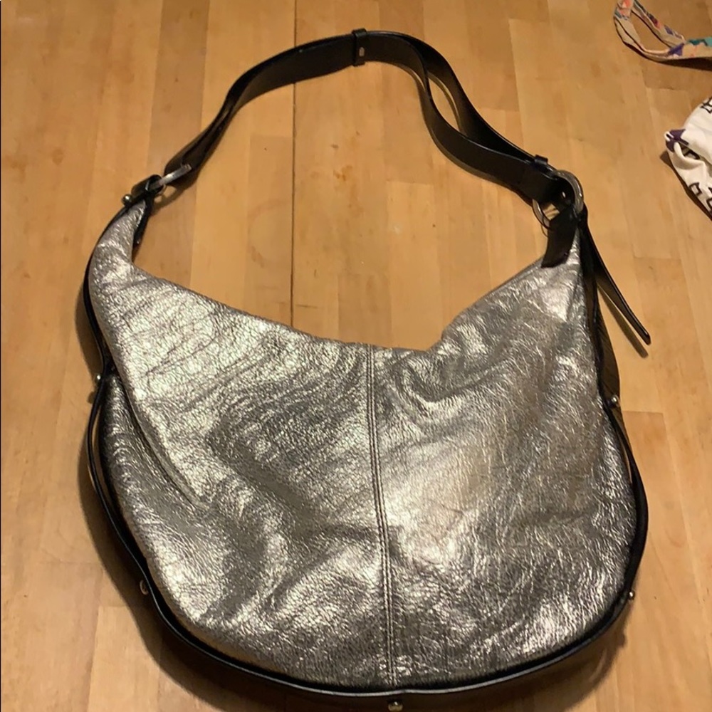 Sigerson Morrison silver hobo bag